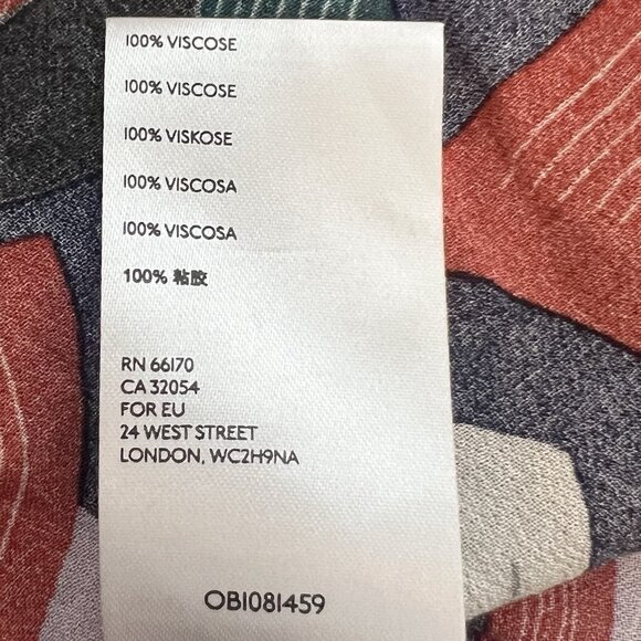 Maeve Anthropologie Cheyenne Peplum Birds Print Blouse Small Top Long Sleeves - Picture 11 of 12